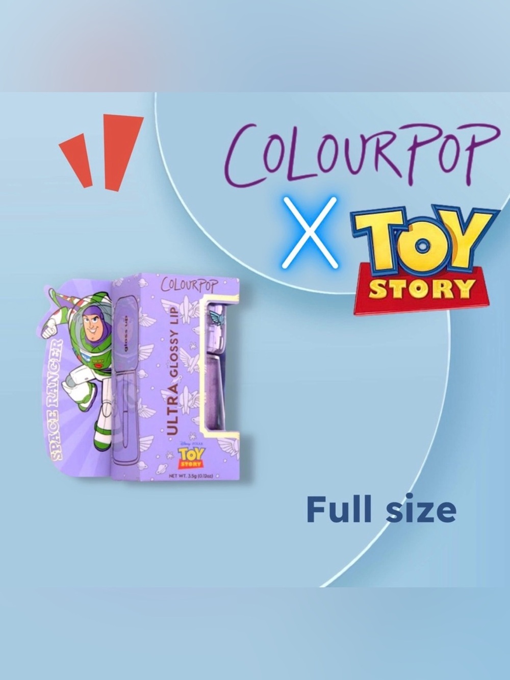 🇺🇸🆕📦NIB COLOURPOP x TOY STORY | Ultra Glossy Lip Buzzin' About Sheer Lavender